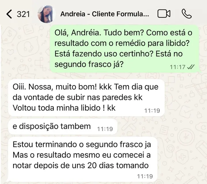 Print de WhatsApp de cliente